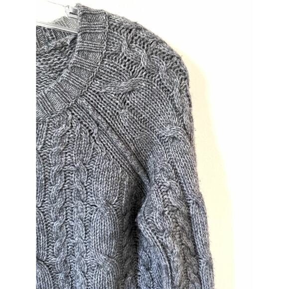 Autumn Cashmere Cable Sweater Gray Size XS - Picture 3 of 6